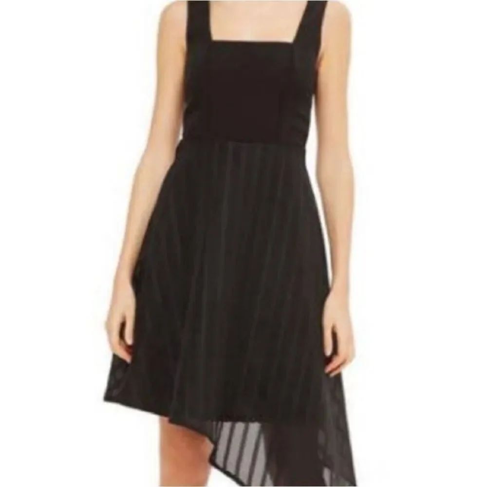 NWT. Topshop Black Asymmetrical Cocktail Dress. Whimsigoth. Dark Summer.Evening
